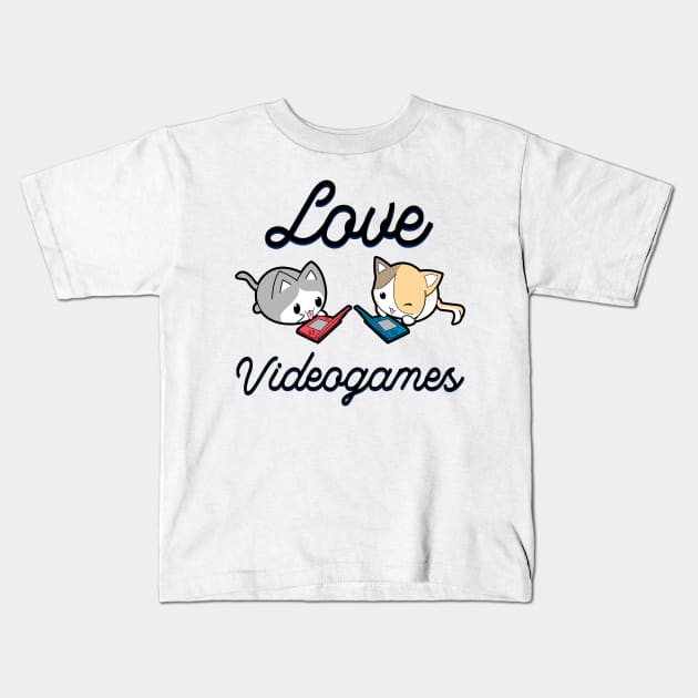 Love Videogames Kids T-Shirt by KsuAnn